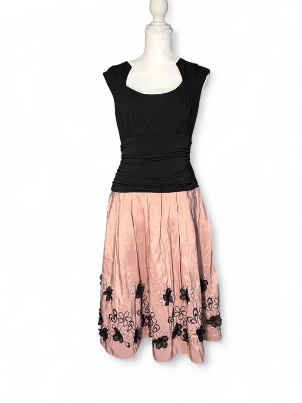 Pink floral midi dress from SL fashions